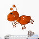 Brown Ant with White Wall Decal