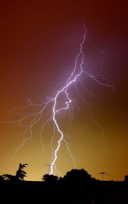 Bright Bolt Lightning Suburbs Wall Decal