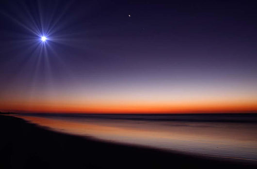 Moon and Venus Twilight Wall Decal