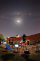 Astrophotography Setup with Moon Wall Decal