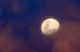 Moon between Colorful Clouds Wall Decal