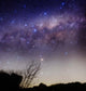 Milky Way above Rural Wall Decal Design 2