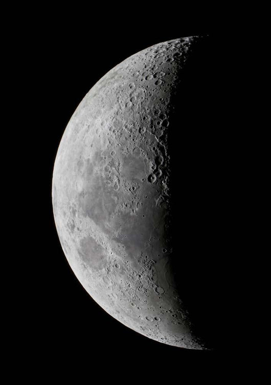 Waxing Crescent Moon High Wall Decal Design 2