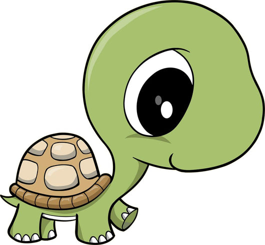 Cute Baby Turtle Wall Decal