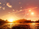 Scene Distant Moon Orbiting Wall Decal