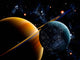 Two Artificial Moons Travelling Wall Decal