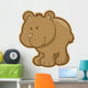 Cute Little Brown Bear Wall Decal