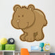 Cute Little Brown Bear Wall Decal