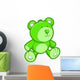 Little Green Teddy Bear Wall Decal
