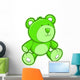 Little Green Teddy Bear Wall Decal