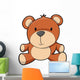 Little Brown Teddy Bear Wall Decal
