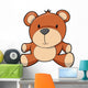 Little Brown Teddy Bear Wall Decal