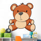 Little Brown Teddy Bear Wall Decal
