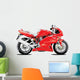 Red Ducati Motorcycle Wall Decal