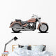 Copper Tone Motorcycle Wall Decal
