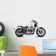 White Motorcycle Wall Decal