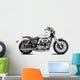 White Motorcycle Wall Decal