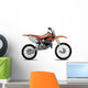Orange off Road Motorcycle Wall Decal