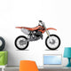 Orange off Road Motorcycle Wall Decal