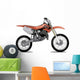 Orange off Road Motorcycle Wall Decal