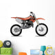Orange off Road Motorcycle Wall Decal