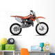 Orange off Road Motorcycle Wall Decal