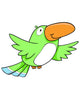 Cute Little Toucan Bird Wall Decal