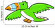 Cute Little Baby Toucan Wall Decal