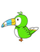 Cute Little Baby Toucan Wall Decal