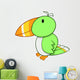 Perched Cute Little Toucan Wall Decal
