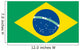 Flag Brazil Wall Decal