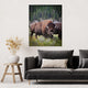 Buffalo in Forest Wall Mural