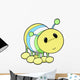 Cute Little Yellow Caterpillar Wall Decal