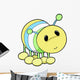 Cute Little Yellow Caterpillar Wall Decal