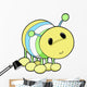 Cute Little Yellow Caterpillar Wall Decal