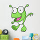 Green Little Monster Bug Wall Decal