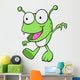 Green Little Monster Bug Wall Decal