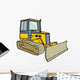 Yellow Bulldozer Wall Decal
