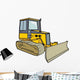 Yellow Bulldozer Wall Decal