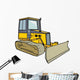 Yellow Bulldozer Wall Decal