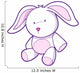 Cute Pink and White Bunny Wall Decal