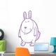 Cute White and Pink Bunny Wall Decal