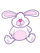 Cute White and Pink Bunny Wall Decal