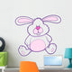 Cute White and Pink Bunny Wall Decal