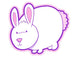 Cute Pink Bunny 12 Wall Decal