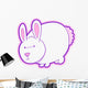 Cute Pink Bunny 12 Wall Decal