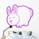 Cute Pink Bunny 12 Wall Decal