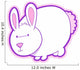 Cute Pink Bunny 12 Wall Decal
