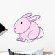Pink Bunny 0013 Wall Decal