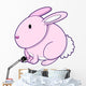 Pink Bunny 0013 Wall Decal